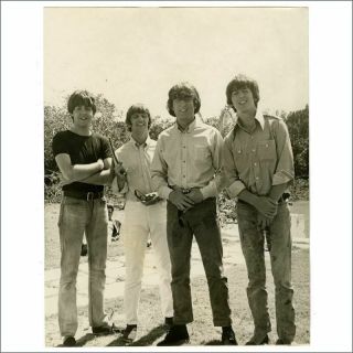 The Beatles 1965 Help Filming Vintage Photograph (bahamas)