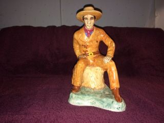 Pettee Vernon Kilns Gary Cooper Cowboy North West Mounted Police Movie Figurine