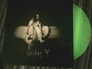 Billie Eilish - When We All Fall Asleep Where Do We Go Signed Vinyl Lp Glow Dark