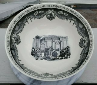 Wedgwood Large Philadelphia Bowl For Bailey Banks & Biddle Historical Creamware