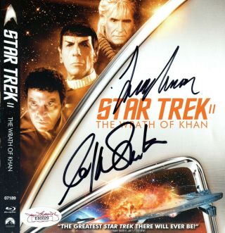 Star Trek Ii Wrath Of Khan Blu Ray William Shatner Leonard Nimoy Jsa Autograph