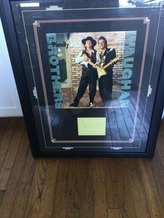 Stevie Ray Vaughan Autograph Signature Custom Framed Awesome