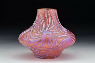 Early 20th Century Loetz Art Glass Camellia - Red Formosa Formosa Vase