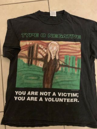 Type O Negative Tour Shirt Rare Vintage T Shirt Peter Steele