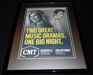 Nashville / Sun Records 2017 11x14 Framed Advertisement Cmt