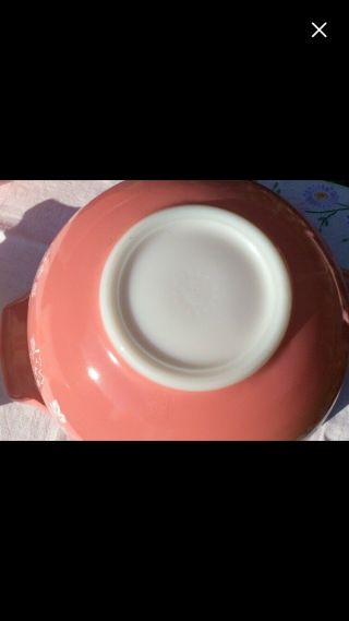 Vintage Pyrex Pink White Gooseberry Cinderella Nesting Bowl Set - 3