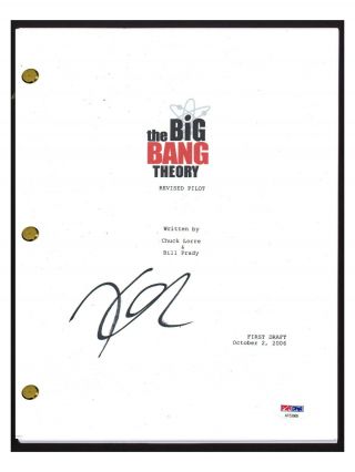 Kaley Cuoco Signed Autographed The Big Bang Theory Pilot Script Psa/dna