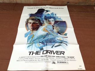 1978 The Driver Movie House Full Sheet Poster