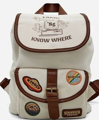 Stranger Things Camp Know Where Patch Mini Backpack