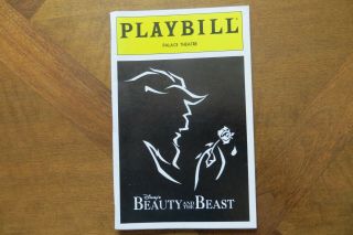 Broadway Playbill Beauty And The Beast Sarah Uriate Stephen Bishop Palace Thtre