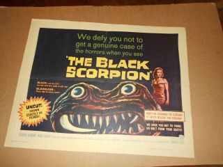 The Black Scorpion Sci Fi Folded 22x28 Half Sheet Poster 1957