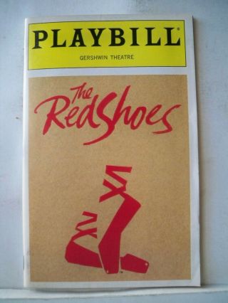 The Red Shoes Playbill Steve Barton / Margaret Illmann /jule Styne Flop Nyc 1993