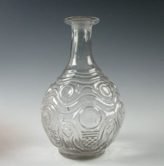 Blown Three Mold Btm American Flint Glass Decanter 19th Century Gv - 15
