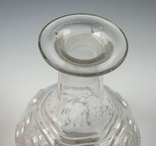 Blown Three Mold BTM American Flint Glass Decanter 19th Century GV - 15 3
