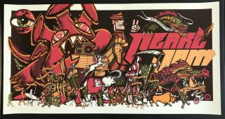 Pearl Jam Concert Poster - 9.  4.  11 Alpine Valley - East Troy,  Wi