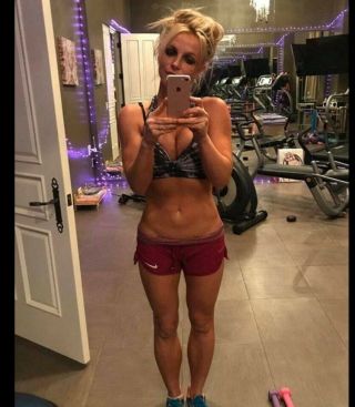 Britney Spears Celebrity Worn Owned Wardrobe Gray Sports Bra W/coa.