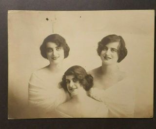 Vintage Vaudeville 6 X 8 Photo Of The Grey Sisters