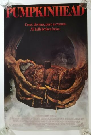 Vintage 1987 Pumpkinhead Movie Poster International Horror Rolled Stan Winston