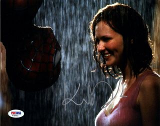 Kirsten Dunst Signed Autographed 8x10 " Spider - Man " Mary Jane Psa/dna Af69472
