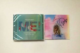 Rare Autographed/signed By Taylor Swift Lover Booklet Me Cd