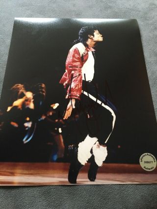 Michael Jackson Autographed 8x10 Photo Signed Authentic Auto King Of Pop W/coa