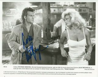 Road House Movie Photo Signed By Patrick Swayze,  With,  8 " X10 "