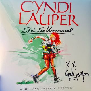 Autographed Cyndi Lauper Vinyl Album She 