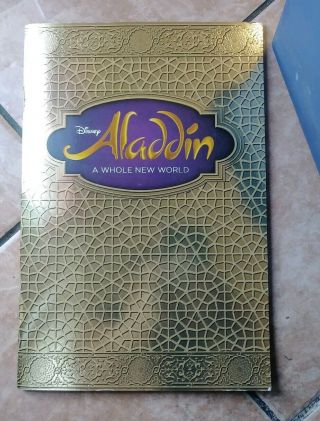Disney Aladdin A Whole World Live Show Book Broadway Play Book