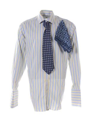 FWAAF Andrew Alex Jennings Screen Worn Shirt Tie & Pocket Square Set Ep 103 2