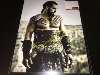 Jason Mamoa Signed 11x14 Photo Psa/dna Sexy Autograph Game Of Thrones Hbo