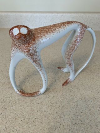 Rare Modernist Cmielow Abstract Porcelain Monkey Sculpture Figurine