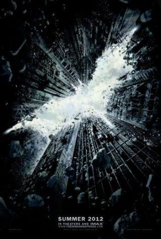 Dark Knight Rises - D/s Advance Movie Poster 27x40 - 2012 - Bale,  Freeman