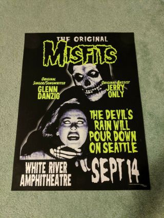 The Misfits - Danzig/only White River Seattle/auburn,  Wa Sept 14 Poster