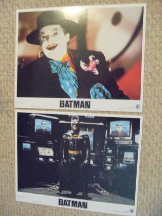 Batman - Lobby Cards - 11 " X 14 " - Total Of 8 Cards - Mint/mint - Estate