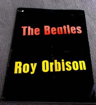 Vintage Mid 1963 Beatles & Roy Orbison Uk Concert Program W/concert Ticket Stub