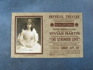 1939 Imperial Theatre San Francisco Postcard W Vivian Martin,  Theater