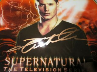 Supernatural Tv Series Dean Winchester Signed Jensen Ackles Collector Plate