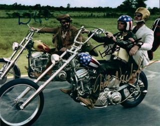 Easy Rider Peter Fonda Jack Nicholson Hopper 8x10 Autographed Photo Picsignedcoa