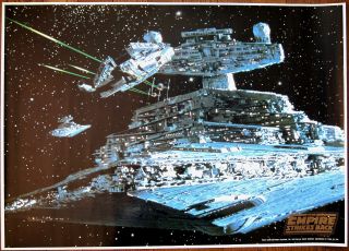 George Lucas Star Wars Empire Strikes Back Japanese Toho Theater Poster
