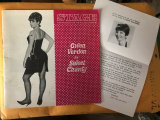 Gwen Verdon As Sweet Charity At The Palace Theatre - Stage Program Vol.  2 No.  1 67