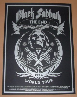 Shepard Fairey Black Sabbath The End Tour Poster Art Print 2016