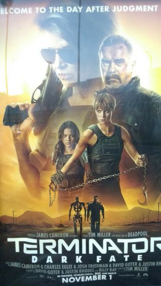 Terminator " Dark Fate " Bus Stop Shelter Movie Poster