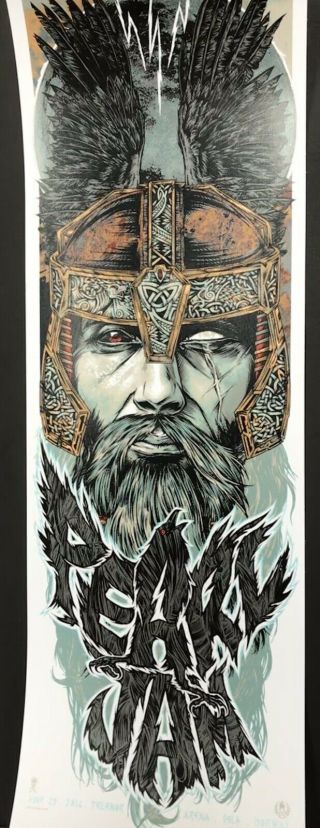 Pearl Jam Concert Poster - Signed/ ’d 61/100 - 6.  29.  14 Norway
