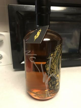 Slipknot No.  9 Autographed Whiskey Bottle Signed By 3 Band Members