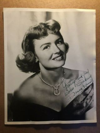 Donna Reed Very Rare Early Vintage Autographed 8/10 It 