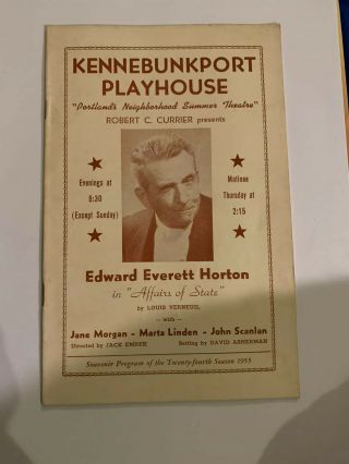 Kennebunkport Playhouse Edward Everett Horton