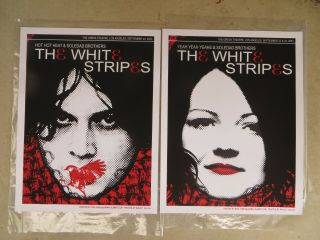 The White Stripes 2003 Greek Theatre Poster Set Jack White