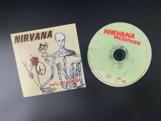 Kurt Cobain Signed Cd - Incesticide - Nirvana With - Autograph