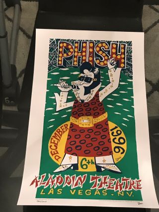 Phish Las Vegas Aladdin Poster Jim Pollock December 6th 1996 Signed 986/1206