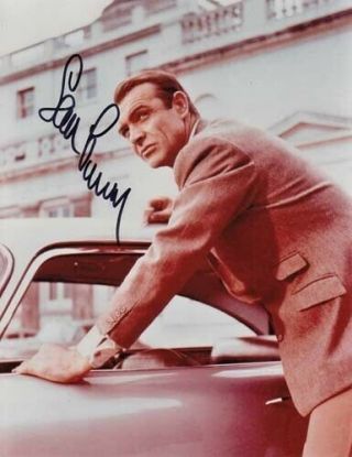 Sean Connery 007 James Bond Authentic Autograph James Bond Aston Martin Thunderb